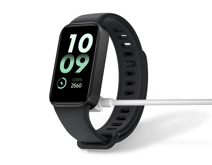 Устройство Xiaomi Smart Band 11 Active заряжается с помощью магнитной связи.