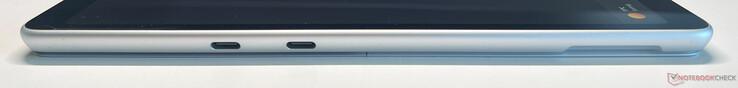 Слева: 2x USB-C 4.0 с Thunderbolt 4 (40 Гбит/с, DisplayPort 2.1, Power Delivery 3.0)