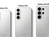 Семейство Samsung Galaxy S26 в том виде, в котором оно, вероятно, не будет выглядеть. Модель Galaxy S26 Ultra, скорее всего, будет значительно круглее. (Источник изображения: Ice Universe)