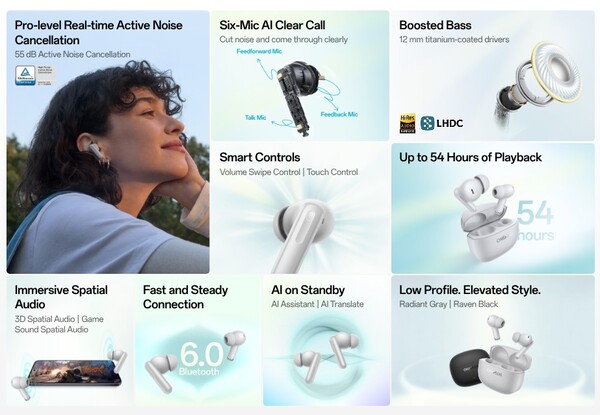 OnePlus Nord Buds 4 Pro обладают более совершенным ANC, чем предыдущее поколение