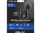 Флэш-карты microSD PNY PRO Elite High Endurance выдерживают непрерывную видеозапись, используемую в корпусных, приборных и охранных камерах. (Источник изображения: PNY)