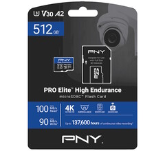 Флэш-карты microSD PNY PRO Elite High Endurance выдерживают непрерывную видеозапись, используемую в корпусных, приборных и охранных камерах. (Источник изображения: PNY)