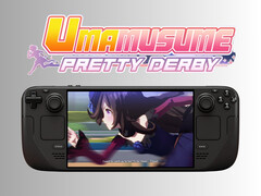 Умамусуме: Pretty Derby, запущенная на Steam Deck OLED с логотипом (Источник изображения: Cygames, Steam с правками)