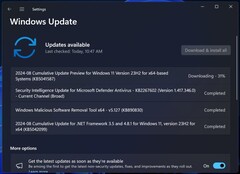Загрузка Windows 11 KB5041587 (Источник изображения: Windows Latest)