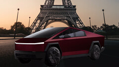 Завернутый кибергрузовик в Париже (изображение: Gautier Salles @ Unsplash/отредактировано)