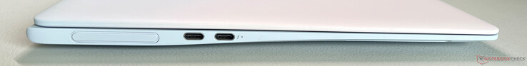 Левая сторона: Веб-камера, USB-C 3.2 Gen.2 (10 Гбит/с, режим DisplayPort-ALT, подача питания), USB-C 4.0 w/ Thunderbolt 4 (40 Гбит/с, режим DisplayPort-ALT, подача питания)