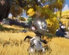 Рекламная графика для ролевой игры «Aniimo» от Pawprint Studio, посвящённой охоте на существ.
