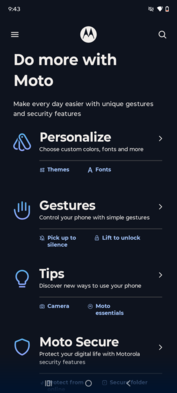 Программное обеспечение Motorola Moto G86