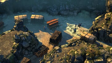 Изображение нескольких персонажей в Shadow Tactics: Blades of the Shogun.