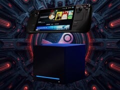 Valve Steam Deck видна сверху Steam Machine