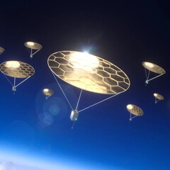 Иллюстрация художника, изображающая левитирующие устройства (Источник изображения: исследователи)