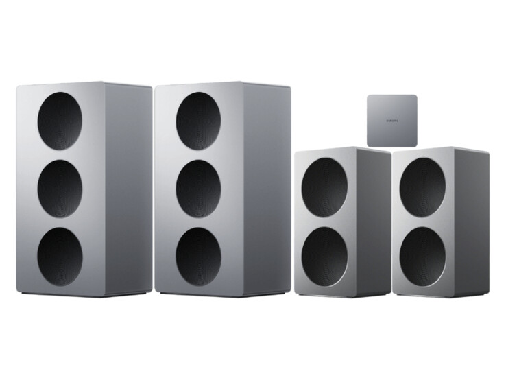 В комплект Sound 2 компания Xiaomi включает четыре динамика и беспроводной аудиоразъем.