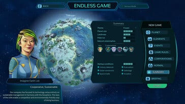 На изображении: скриншот игрового процесса Imagine Earth.