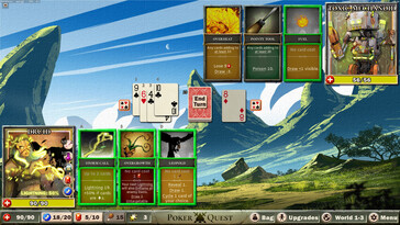 На картинке: Скриншот игрового процесса из игры Poker Quest: Swords and Spades.