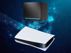 Консоль Steam Machine, изображённая над консолью PS5