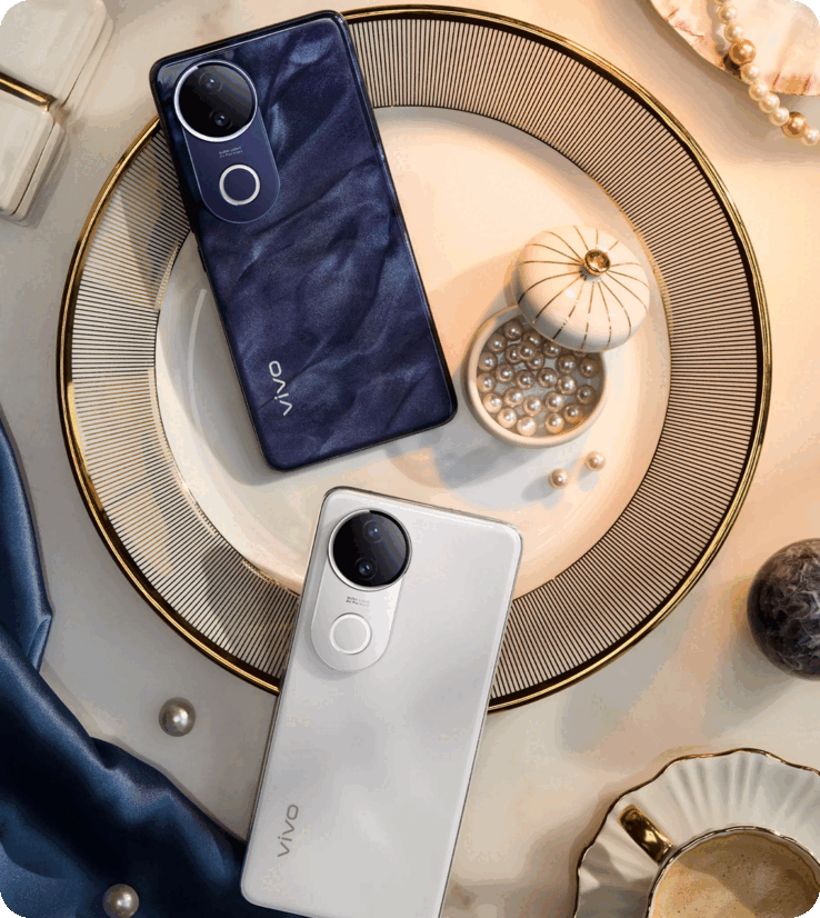 V50e в обоих цветовых вариантах. (Источник: Vivo)