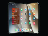 Визуализация складного смартфона iPhone Ultra.