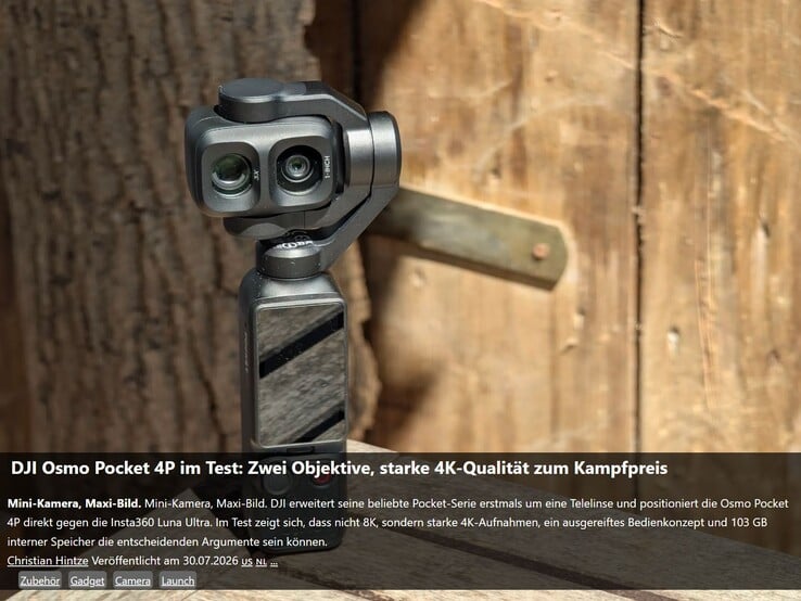 Наш обзор DJI Osmo Pocket 4P