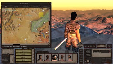 На картинке: Скриншот игрового процесса из игры Kenshi.