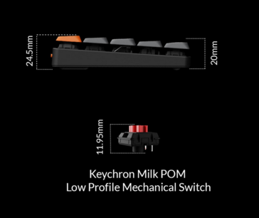 Размеры Keychron K9 Max