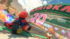 Гонка Mario Kart World с Марио за рулем (Источник изображения: Nintendo of America)
