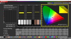 Калибровка CalMAN ColorChecker (целевое цветовое пространство: P3)