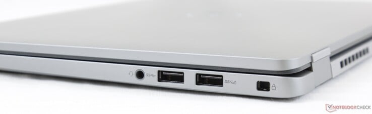 Справа: Аудио 3.5 мм, 2x USB 3.1 Gen. 1, вырез для замка Noble
