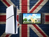 Консоли PS5 и Switch 2 показаны на фоне флага Юнион Джек (Источник изображения: Sony PlayStation, Nintendo с правками)