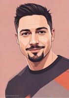 Изображение, созданное с помощью Portrait Studio AI в режиме "Комик".