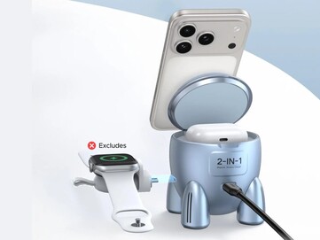 Он может одновременно заряжать iPhone и AirPods. (Источник изображения: Ugreen)