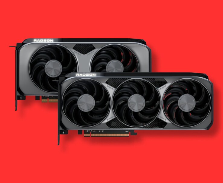 Две видеокарты AMD Radeon с трехвентиляторными кулерами (Источник изображения: AMD)