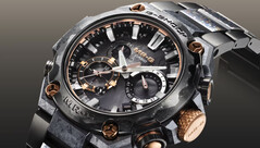 Часы Casio G-Shock MRG-B2000JS-1AJR (на фото) имеют ремешок и безель с покрытием из алмазоподобного углерода (DLC). (Источник изображения: Casio)