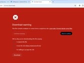 Предупреждение о безопасности на весь экран в Google Chrome (Источник изображения: gHacks Technology News)