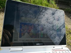 Поведение экрана на улице под прямыми солнечными лучами