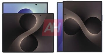 Широкий Galaxy Z Fold 8 рядом с предполагаемым Galaxy Z Fold 8 Ultra.