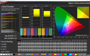 CalMan color accuracy (профиль: Стандартный, sRGB)