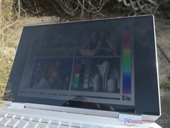 Поведение экрана на улице под солнцем