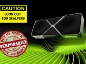 Игровые графические процессоры GeForce RTX 5090 и RTX 5080 невероятно трудно достать, по крайней мере, пока. (Источник изображения: Nvidia, отредактировано)