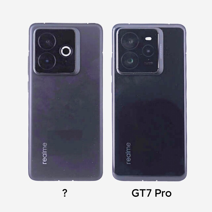 Показано, что у предстоящего смартфона Realme горб камеры отличается от горба GT 7 Pro.  (Источник: Digital Chat Station через Weibo)