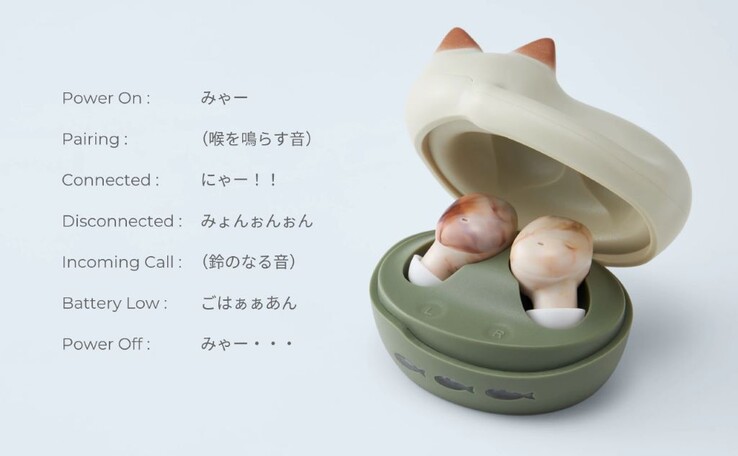 Наушники Neko HP-C28BT будут мяукать различные фразы на японском языке, как кошка из аниме, чтобы управлять вводом. (Источник изображения: Radius)