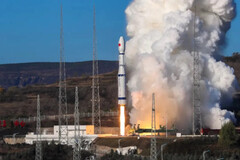 Запуск китайского спутника Tianping-3 на ракете Long March 6 (Источник изображения: Ourspace)