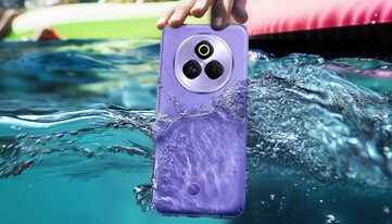 Realme Pro Galaxy Purple имеет отделку из искусственной кожи. (Источник изображения: Realme)