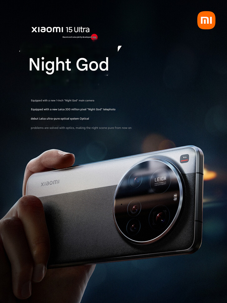 Xiaomi 15 Ultra прочат на роль "ночного бога" (Источник изображения: Xiaomi - машинный перевод)