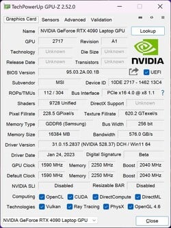 GPU-Z GeForce RTX 4090