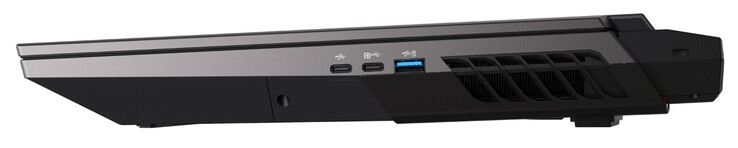 Правая сторона: USB-C 3.2 Gen 2, USB-C 3.2 Gen 2 x2, USB-A 3.2 Gen 2, слот замка Kensington