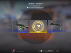 Снимок экрана, на котором игрок открывает кейс 