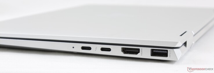 Правая сторона: 2x USB 3.1 Type-C + Thunderbolt 3, HDMI 1.4b, USB 3.1 Type-A