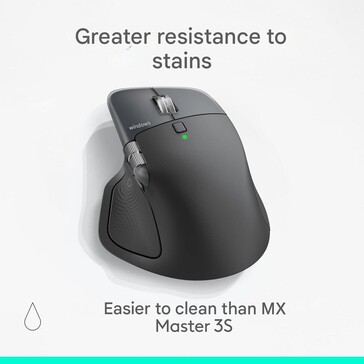 MX Master 4 будет "легче чиститься и более устойчив к пятнам" (Источник изображения: Amazon)