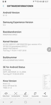 Samsung Galaxy Note 9 - ПО