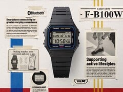 Новые часы Casio модели F-B100W сочетают в себе Bluetooth и функцию подсчёта шагов с классическим дизайном модели F-91W